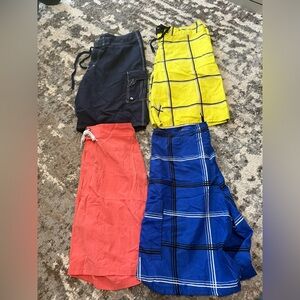 Men's Swim Trunks - Yellow, Blue, Red, Navy Options
